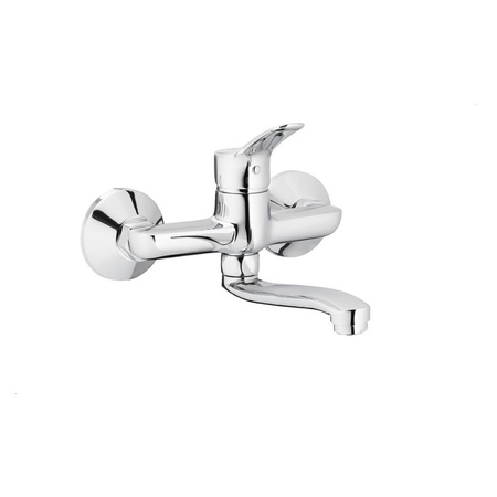 MORRIS BATERIA UMYWALKOWA ŚCIENNA, WYLEWKA 150 MM, CHROM