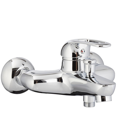 Bateria wannowa ścienna KFA Armatura ALBIT, kolor chrom