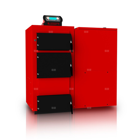 Kocioł EKO (EcoDesign) 15 kW sterowany elektronicznie, podajnik z prawej strony