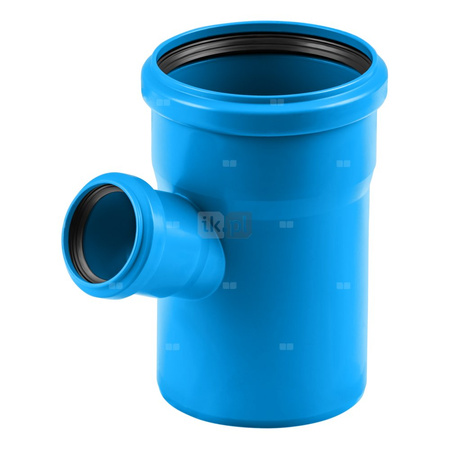 Trójnik MAGNAPLAST Ultra dB UDBEA 45' PP-m DN 110 x DN 50 x DN 110 (ww x ww x wz), kolor niebieski