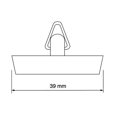 Korek gumowy do spustu 39mm