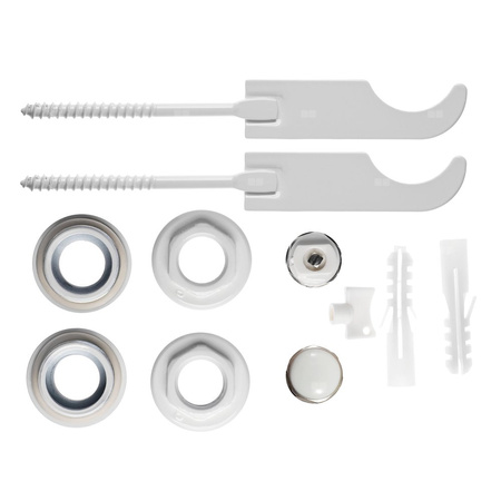 Komplet korków grzejnikowych 1" x 1/2" z 2-ma wieszakami