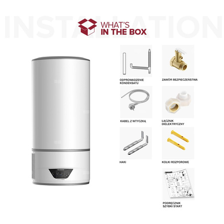 Elektryczny pojemnościowy podgrzewacz wody LYDOS HYBRID 80 WIFI