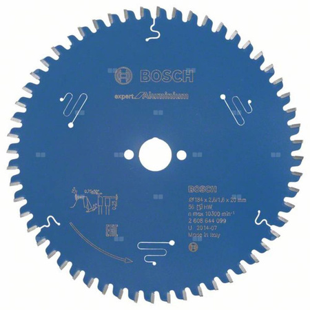 Tarcza pilarska KSB EXPERT FOR ALUMINUM 184X20X2,6 56T