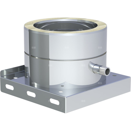 Płyta fundamentowa fi350mm z odpływem skroplin w bok (nypel 1/2)