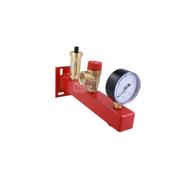 Zespół przyłączeniowy AFRISO BSS 3/4'' GW x GW, max. 1.5 bar + wskaźnik ciśnienia