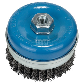 Szczotka garnkowa pleciona 75 mm stalowa M10