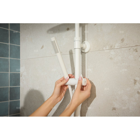 MOZA PREMIUM WHITE deszczownia z baterią termostatyczną