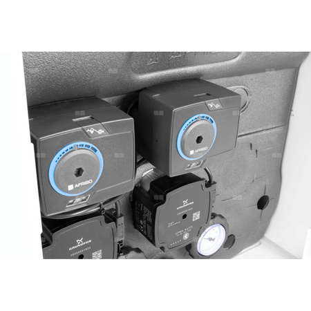 Grupa pompowa AFRISO PrimoBox AZB 455 GZ x GW 3/4'' x 3/4'', z zaworem mieszającym, z izolacją, z siłownikiem arm 141