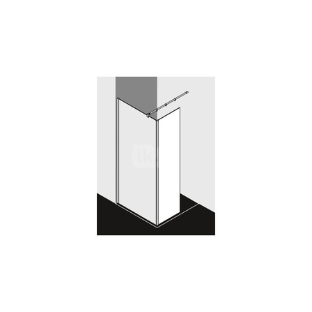 Kermi Pole stałe Walk-In XB FFW 0600x2000 617 SIHG SR Opaco Clean