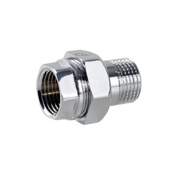 Śrubunek prosty o-ring PERFEXIM 1046CH, mosiądz (chrom), 3/8 x 3/8 (GW x GZ), PN16 bar