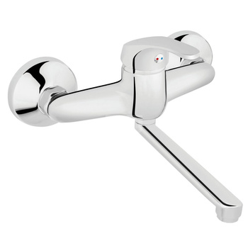 Bateria umywalkowa ścienna FERRO BASIC, chrom