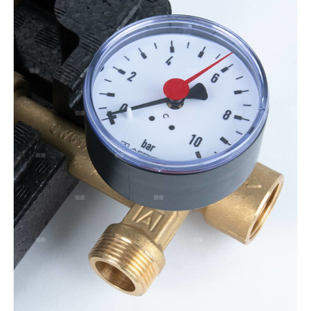 Grupa pompowa AFRISO PrimoSol 130-1 GZ 1'' x 1'', z izolacją, z pompą obiegową Grundfos UPM 3 Solar 25-75/130 mm