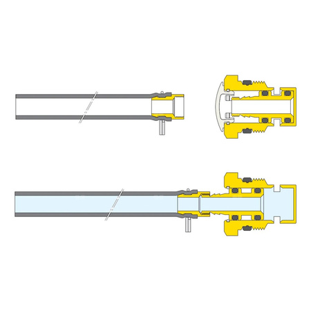Zawór spustowy do grzejników i kotłów wiszących 1/2"