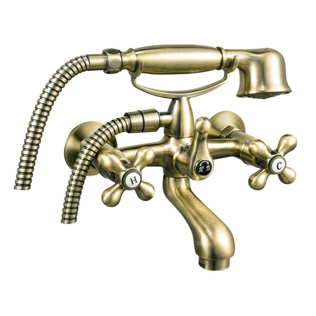 ANTICA bateria wannowa, stary brąz