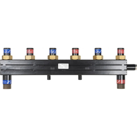 Rozdzielacz do instalacji c.o. AFRISO KSV 90-3 HW GZ 1'', 3-obieg. Nakrętka 1'', max. 50 kW