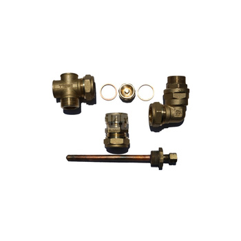 Komplet przyłączeniowy z odpowietrznikiem dla 1 kolektora