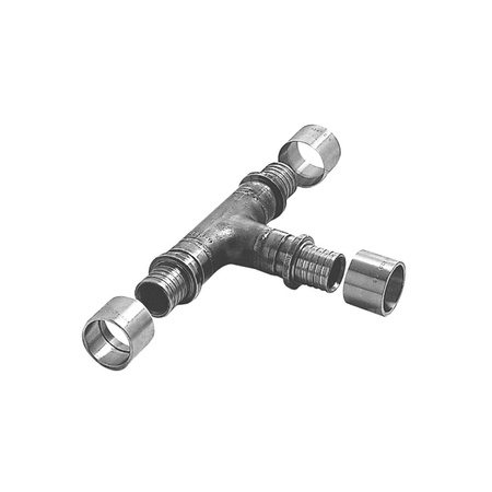 Trójnik BRUGG 6 bar stal 125 x 50 x 110 (połączenie zaciskowe x połączenie zaciskowe x połączenie zaciskowe)