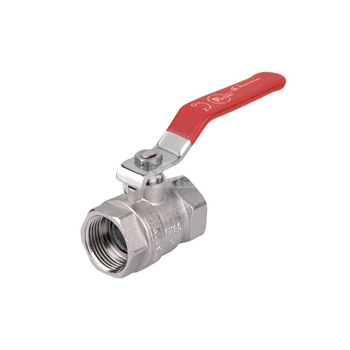 Zawór kulowy PERFEXIM PHA-001 mosiądz niklowany, PN30 1 1/4'' GW, uchwyt: dźwignia (niebieska)