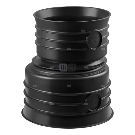 Złącze MAGNAPLAST MAGNACOR MCR redukcja, PP (czarny), DN 800 x DN 600 (ww x wz), do kanalizacji