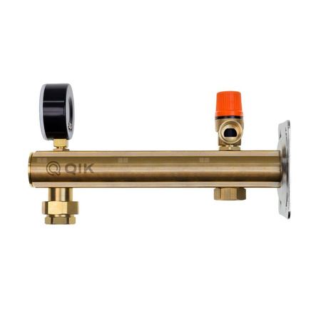 Grupa bezpieczeństwa QIK GBM do CWU, 6 bar szybkozłącze do naczynia zbiorczego z oringiem 3/4"