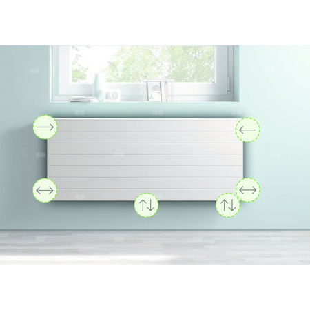 Grzejnik Kermi®x2®Line Vplus T33 755x155x500 QN1325,biały,10bar,z osłony