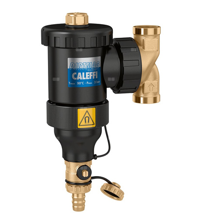 Separator CALEFFI DIRTMAG®, 3 bar / 90'C, 1'', z wkładem magnesowym