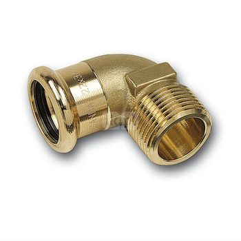 Kolano 90' SANHA PURAPRESS, brąz, 54 mm x 2'' (zw x GZ)