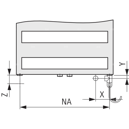 Grzejnik drabinkowy KERMI Casteo-D BH, wym. 1533 x 500 mm, kolor biały, moc 649W