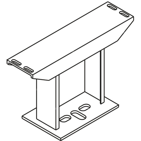 Kermi Konsola stała do mocowania podłogowego Typ10, biała