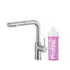 DUERO PURE BASIC PULL-OUT BATERIA KUCHENNA Z FUNKCJĄ FILTRACJI WODY I WYCIĄGANĄ WYLEWKĄ, STAL NIERDZEWNA + ZESTAW FILTRUJĄCY PROFINE LILAC S