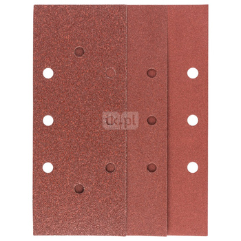 10-częściowy zestaw papierów ściernych do szlifierek oscylacyjnych K = 60, 120, 180