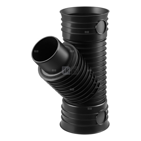 Trójnik MAGNAPLAST MAGNACOR MCEA-KG 45' PP DN 200 (ww x ww x wz), kolor czarny