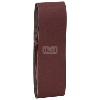 3-częściowy zestaw taśm szlifierskich do szlifierek taśmowych, wersja czerwona K = 100