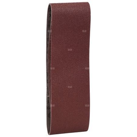 3-częściowy zestaw taśm szlifierskich do szlifierek taśmowych, wersja czerwona K = 60, 80, 100