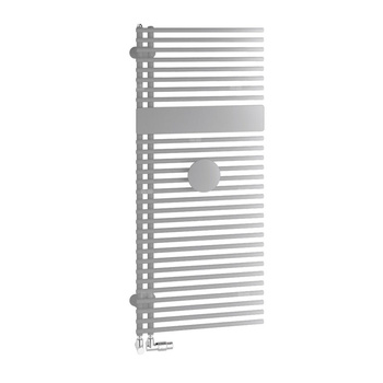 Grzejnik Kermi®Credo®Half®round 1800x450x46, srebro bł./srebro bł.,lewa strona