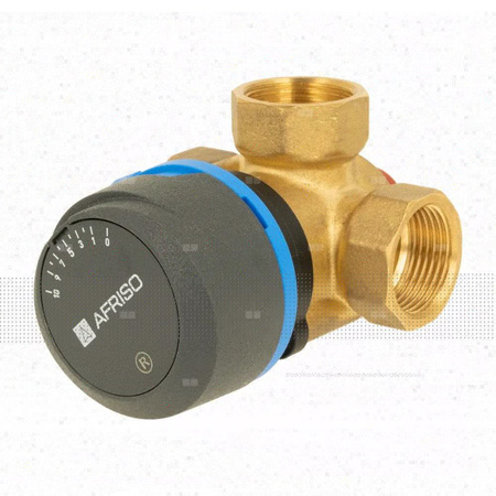 Zawór obrotowy trójdrogowy AFRISO ARV 382 Vario ProClick, mieszający, Siłownik elektryczny ARM 343, DN 20