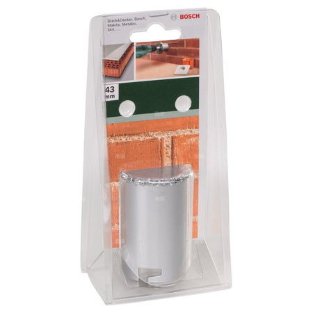 Piła otwornica z nasypem z węglików spiekanych D = 43 mm