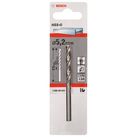 WIERTŁO STAND. HSS-G 135 '5,2/52MM