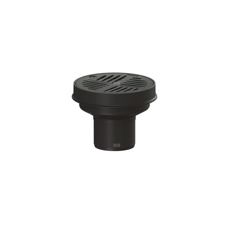 Wpust podwórzowy Ecoguss DN100, odpływ pionowy, z okrągłą ramą nośną