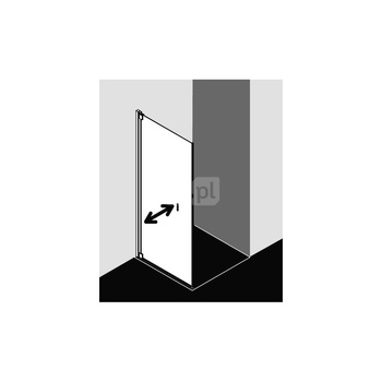 Ściana boczna prysznicowa KERMI Raya TBR SIMG ESG Clean 1000 mm x 2000 mm