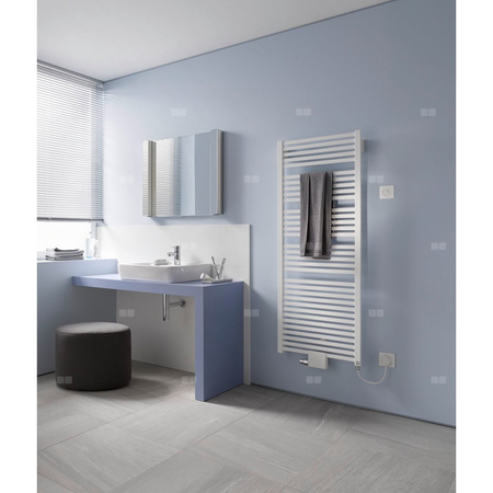 Kermi Geneo quadris 1774x746x32 1213W, srebro połysk, podł. U,