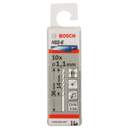 WIERTŁO STAND. HSS-G 135 '1,1/14MM