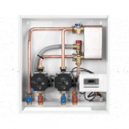 Grupa pompowa AFRISO PrimoBox AHB 620 GZ x GW 3/4'' x 3/4'', z izolacją, z pompą obiegową 2x Grunfos UPM3 Auto