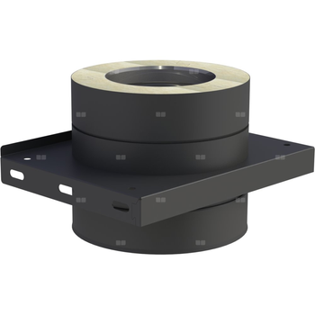 Płyta fundamentowa fi 200mm dla wsporników pośrednich lakierowana na czarno pośrednich lakierowana na czarno