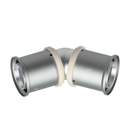 Kolano zaprasowywane 45' QIK XPRT, mosiądz, 50 mm (złącze zaprasowywane)