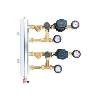 Grupa pompowa AFRISO BPS 966 AP GZ x GW 1'' x 3/4'', z zaworem mieszającym, z pompą obiegową AFRISO APH 160 15-7/130 mm