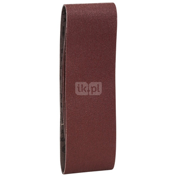 3-częściowy zestaw taśm szlifierskich do szlifierek taśmowych, wersja czerwona K = 60, 80, 100