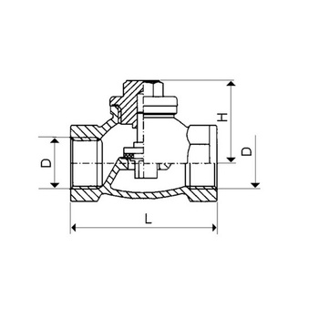 Zawór zwrotny KFA Armatura 1 1/2'' gw PN 16