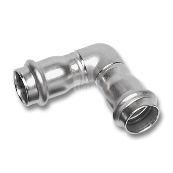 Kolano 90' SANHA NiroSan Press, stal nierdzewna, 28 mm (zw x zw)